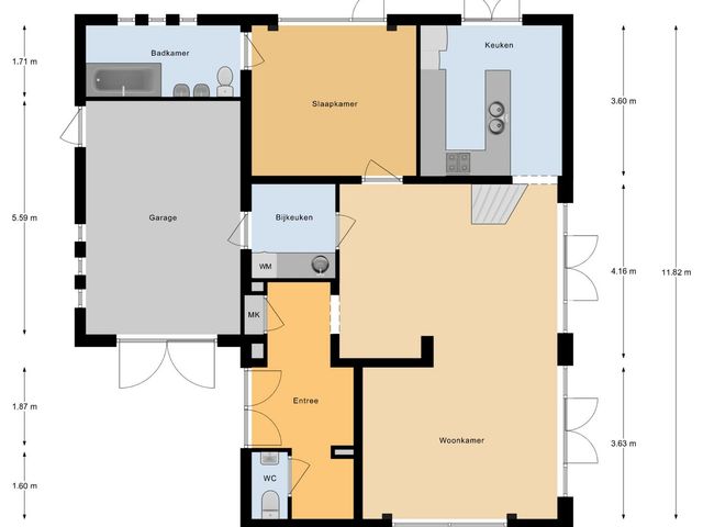 Plattegrond van Bloeymanstraat 2
