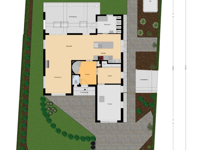 Plattegrond van Achterstraat 78a