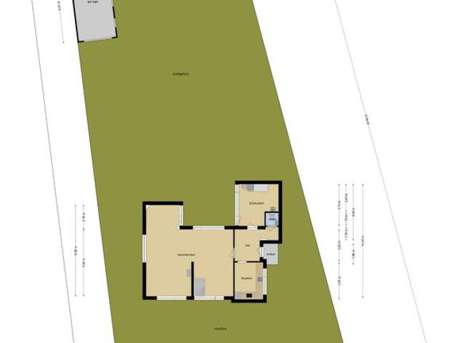 Plattegrond van Tilburgstraat 17