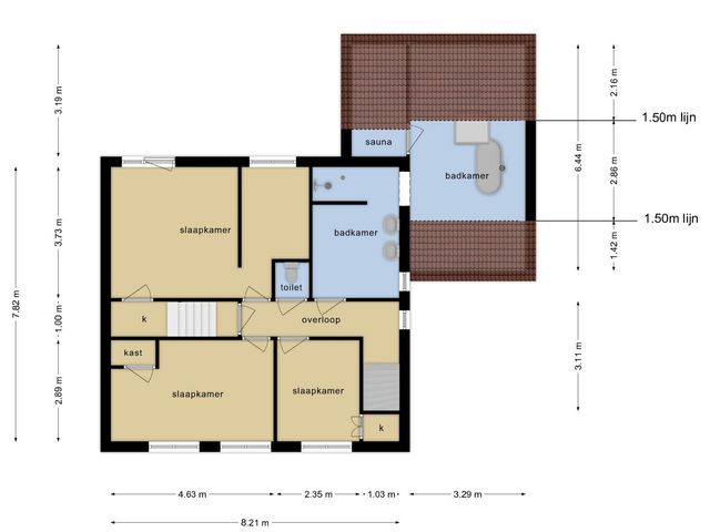Plattegrond van Sint Jorisstraat 17