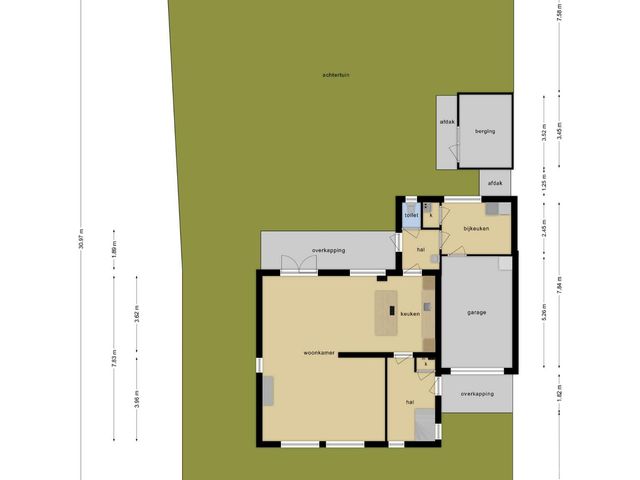 Plattegrond van Sint Jorisstraat 17