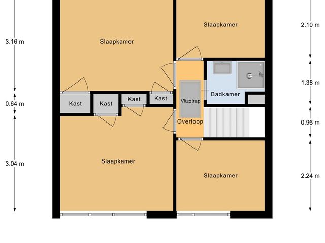 Plattegrond van Rijetdonckstraat 14