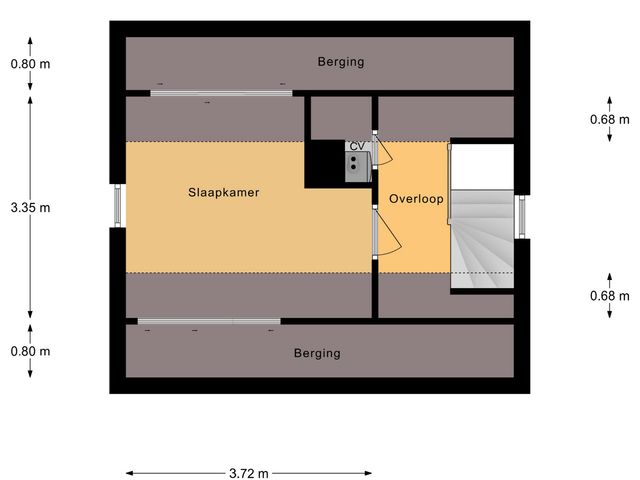 Plattegrond van 't Heike 1a