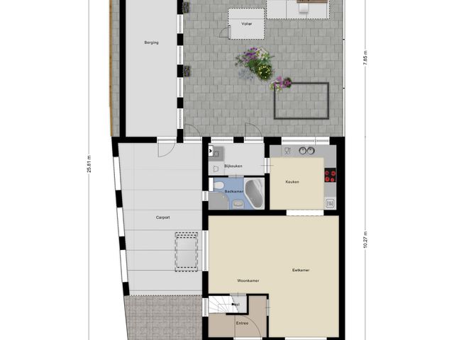 Plattegrond van De Gijzel 14