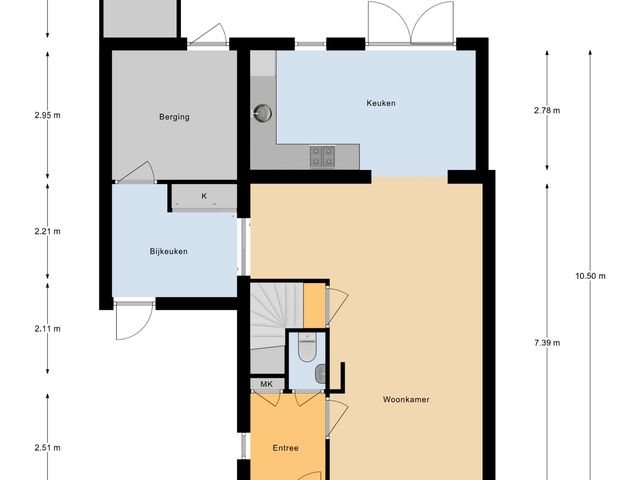 Plattegrond van De Ploegschaar 116