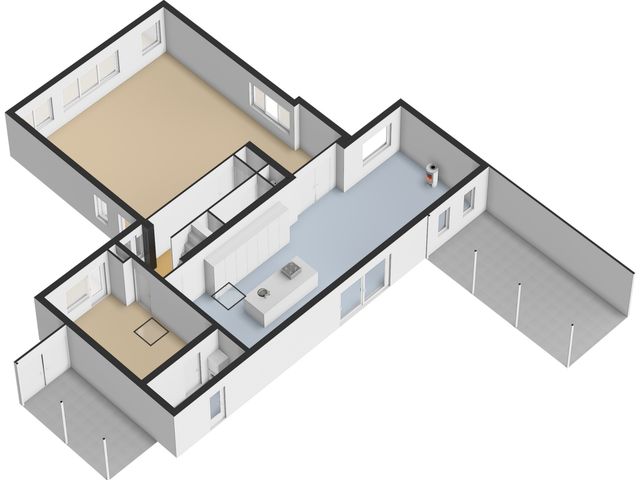 Plattegrond van Achterstraat 49