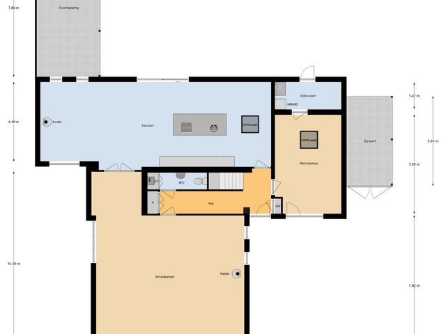 Plattegrond van Achterstraat 49
