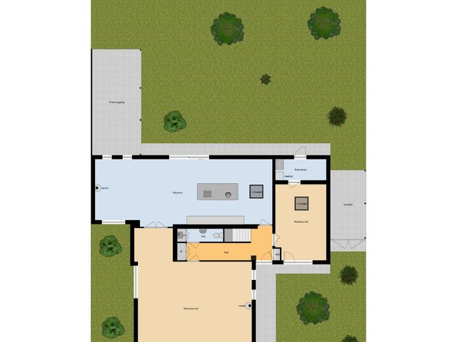 Plattegrond van Achterstraat 49