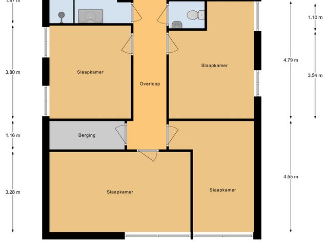 Plattegrond van Achterstraat 49
