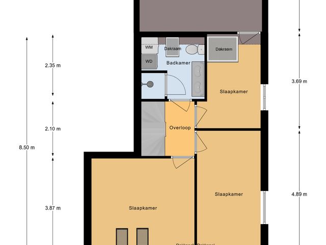 Plattegrond van Haarendijk 36