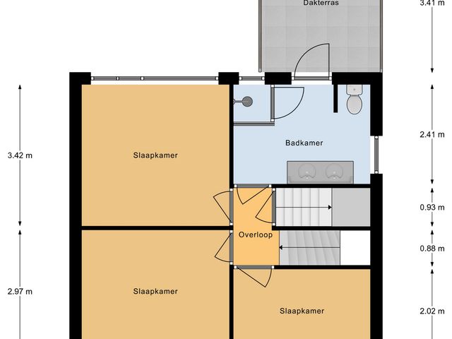 Plattegrond van Tilburgstraat 6