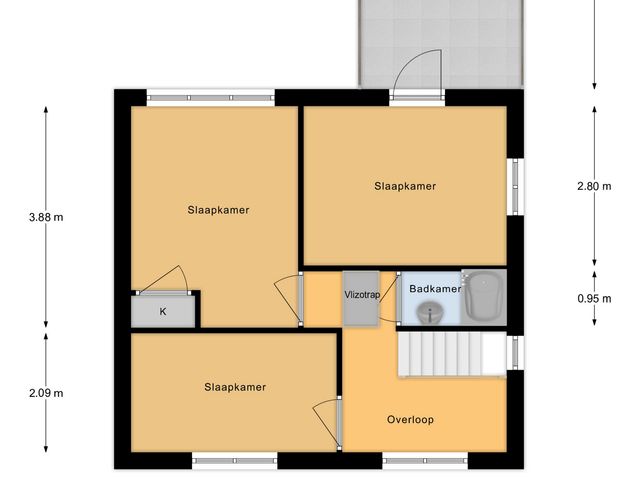 Plattegrond van De Gijzel 12
