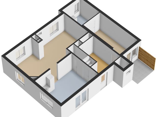 Plattegrond van Udenhoutseweg 10