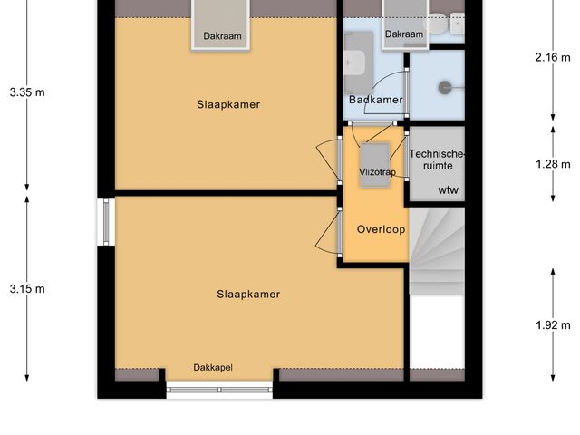 Plattegrond van Reitselaan 2t 2