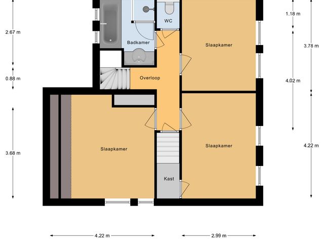 Plattegrond van Broekwal 5