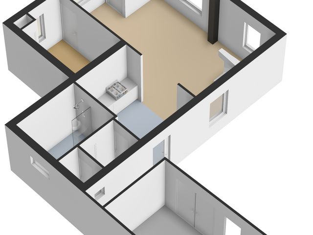 Plattegrond van Jorisakkerstraat 6a