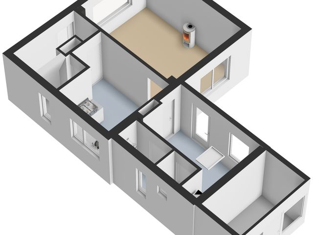 Plattegrond van Antoon Coolenstraat 6
