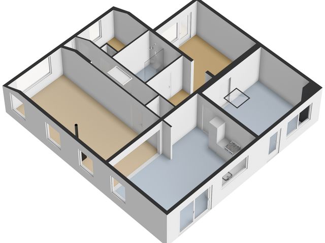 Plattegrond van Udenhoutseweg 25