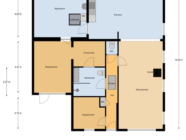 Plattegrond van Udenhoutseweg 25