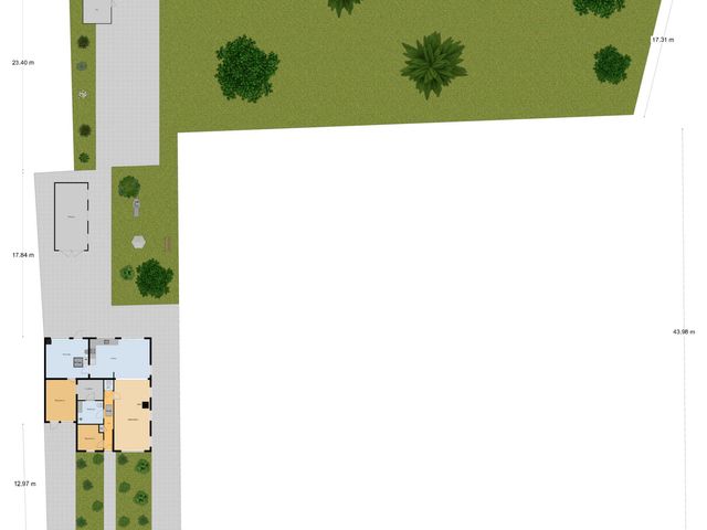 Plattegrond van Udenhoutseweg 25
