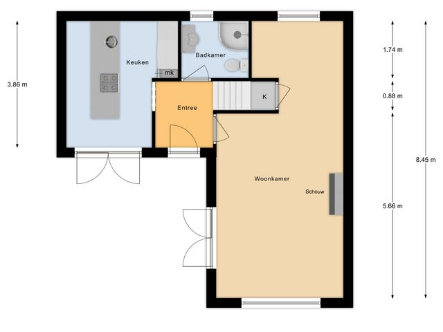 Plattegrond van Blazeveldweg 11