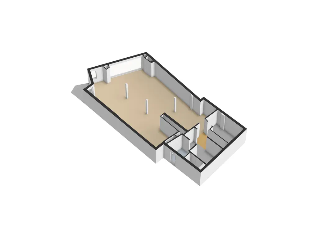 plattegrond winkel 3D
