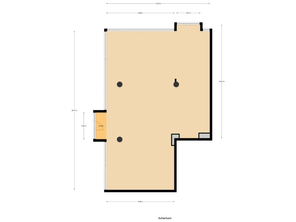 Plattegrond voorzijde