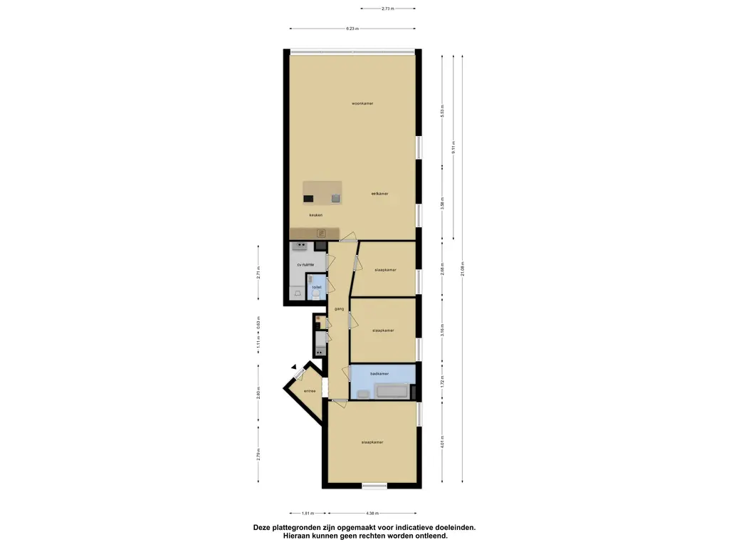 Plattegrond appartement