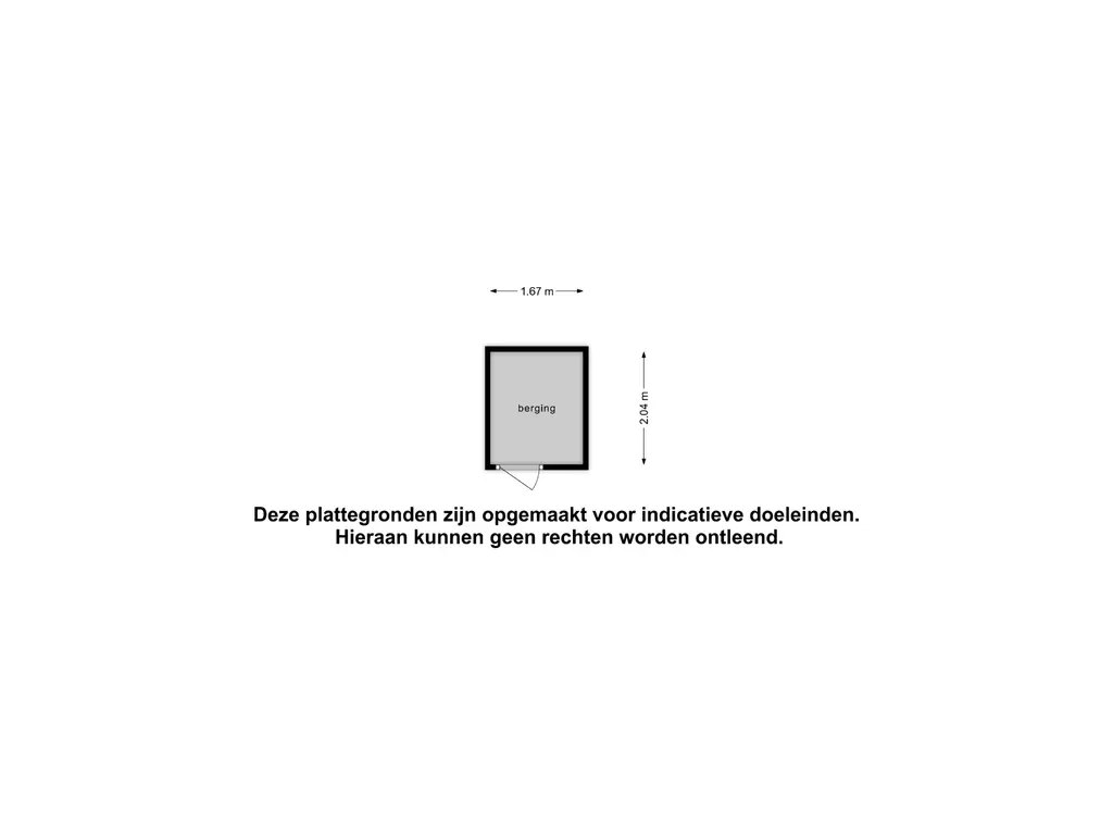 Plattegrond berging