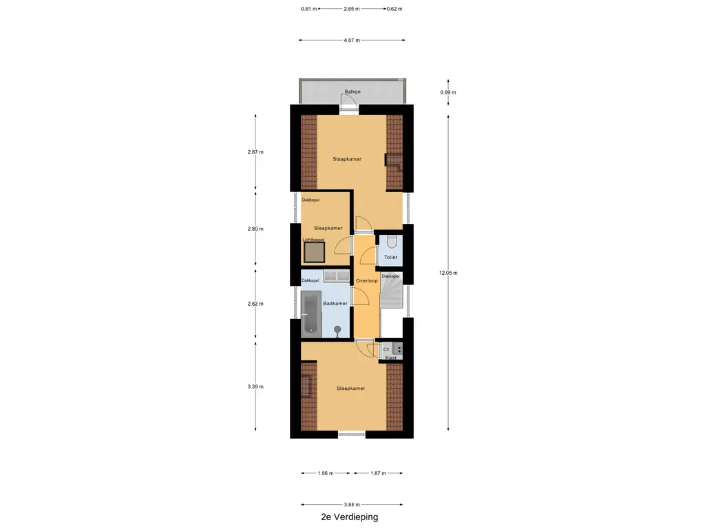 Plattegrond 3e verdieping