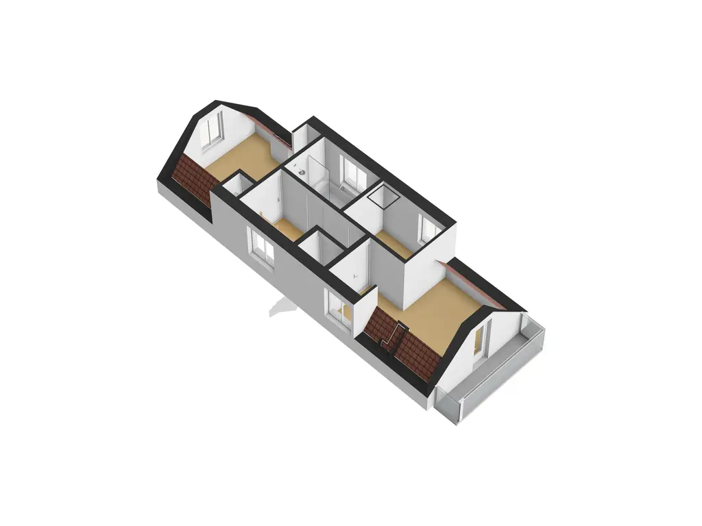 Plattegrond 3e verdieping 3d