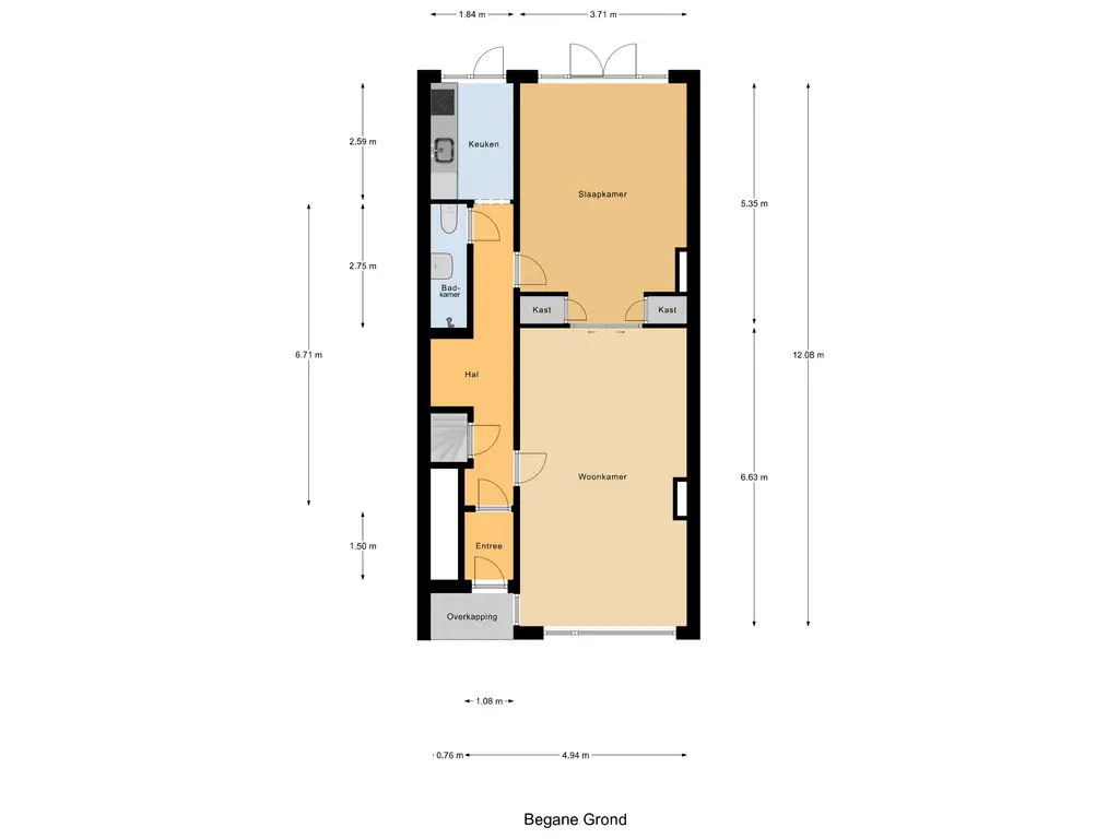 Plattegrond begane grond