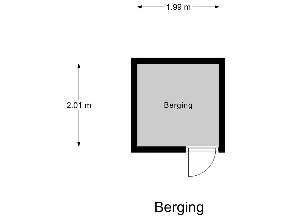 Plattegrond berging