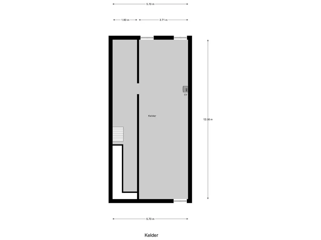 Plattegrond kelder