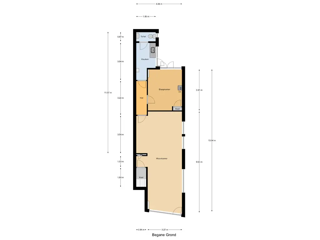 Plattegrond appartement