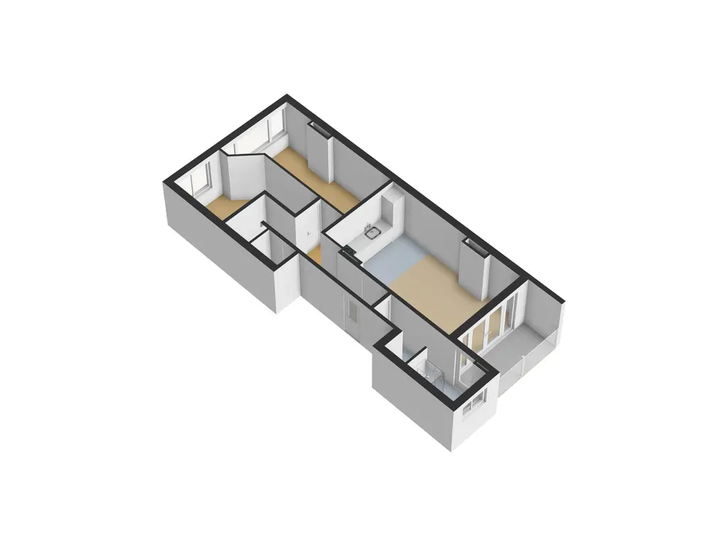Plattegrond begane grond 3d