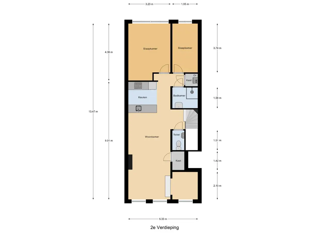 Plattegrond appartement