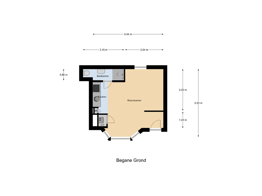 Plattegrond beganegrond