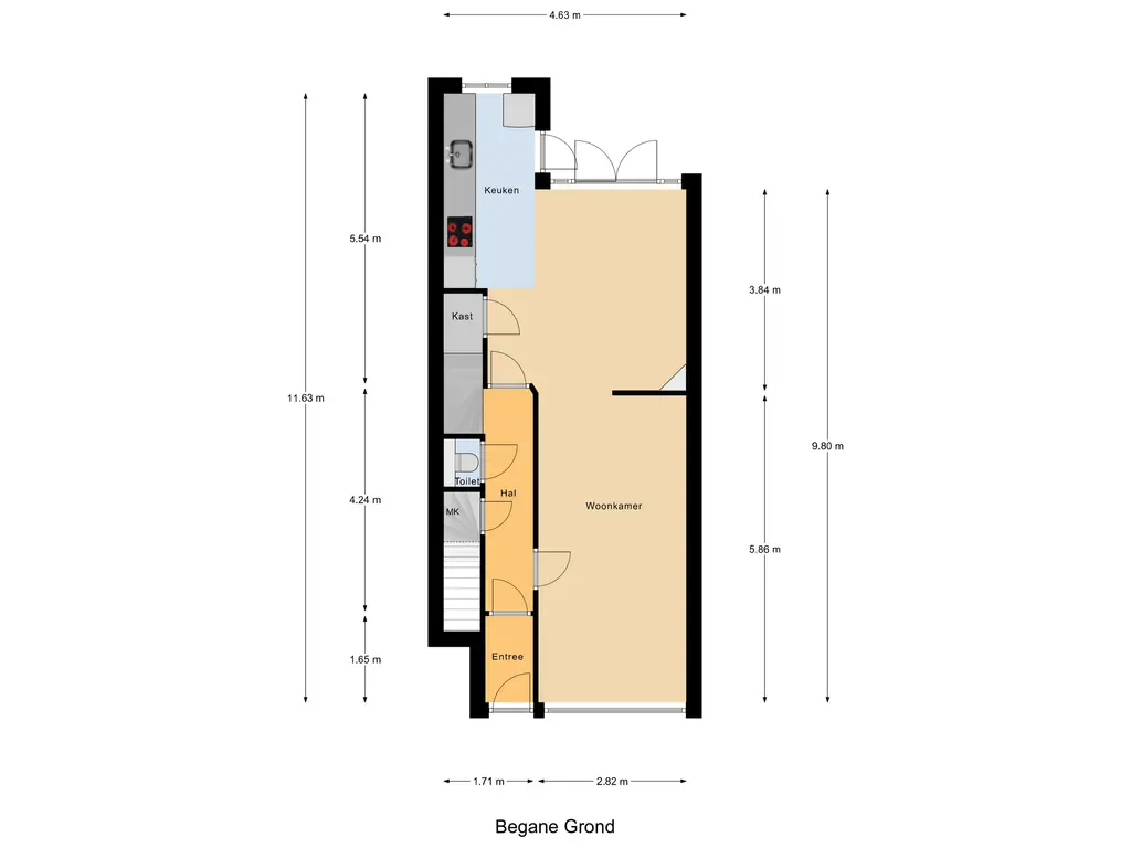 Plattegrond begane grond