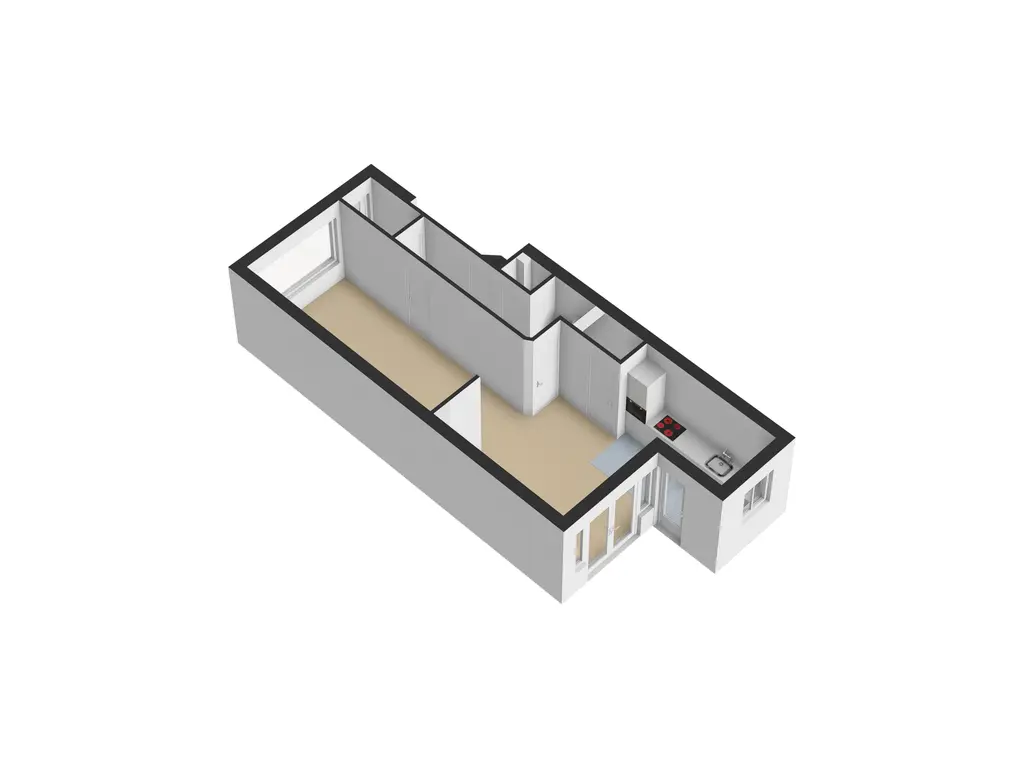 Plattegrond begane grond 3d