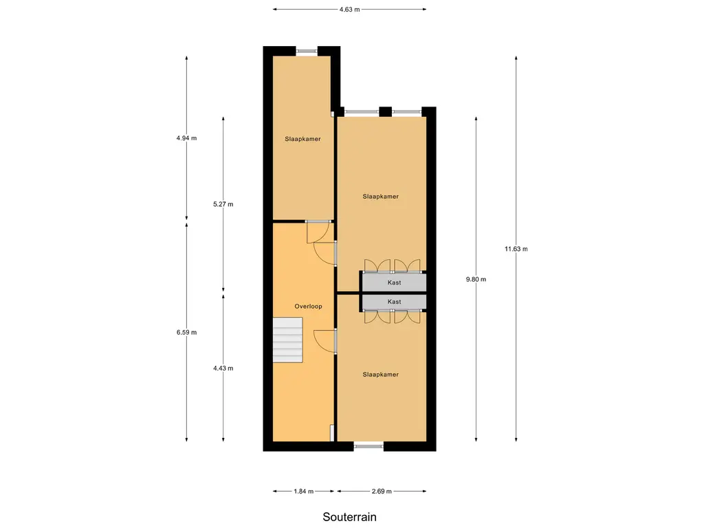 Plattegrond souterrain