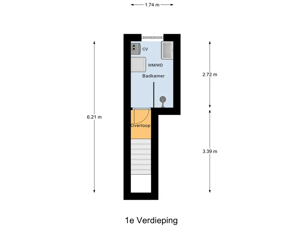 Plattegrond eerste verdieping