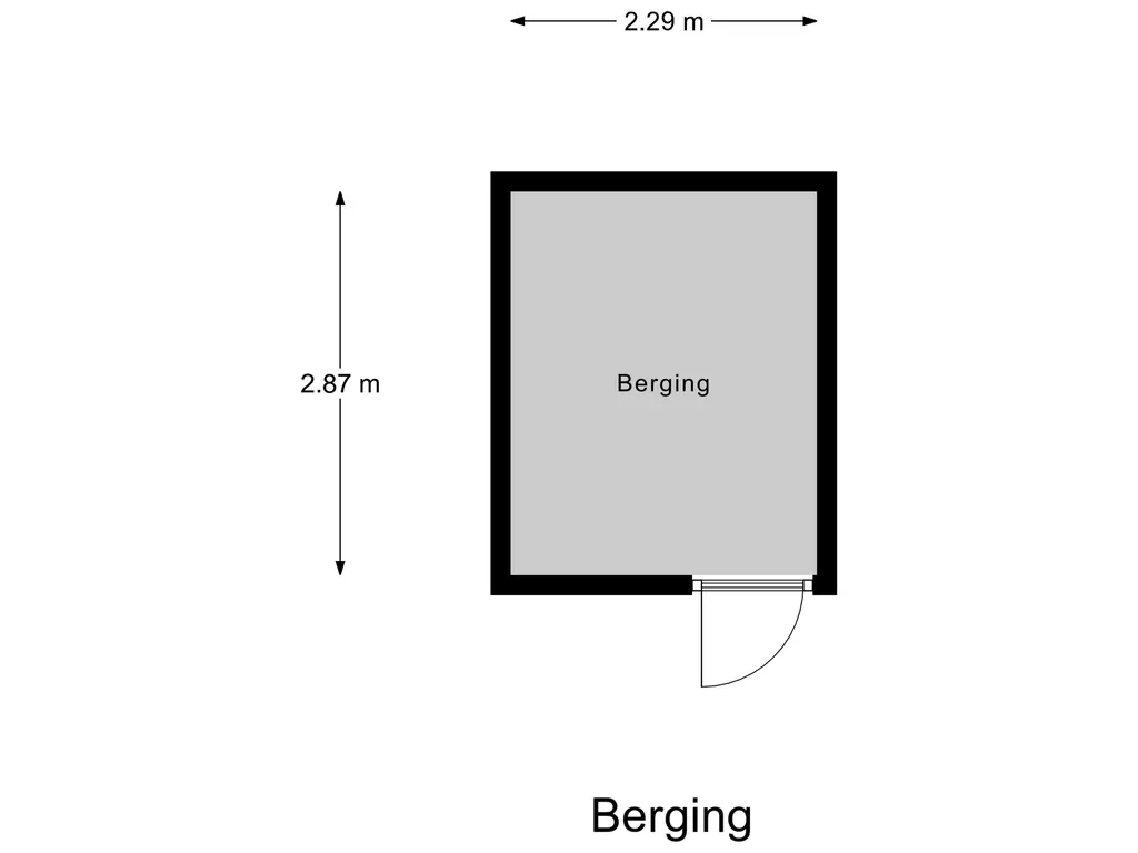 Plattegrond berging