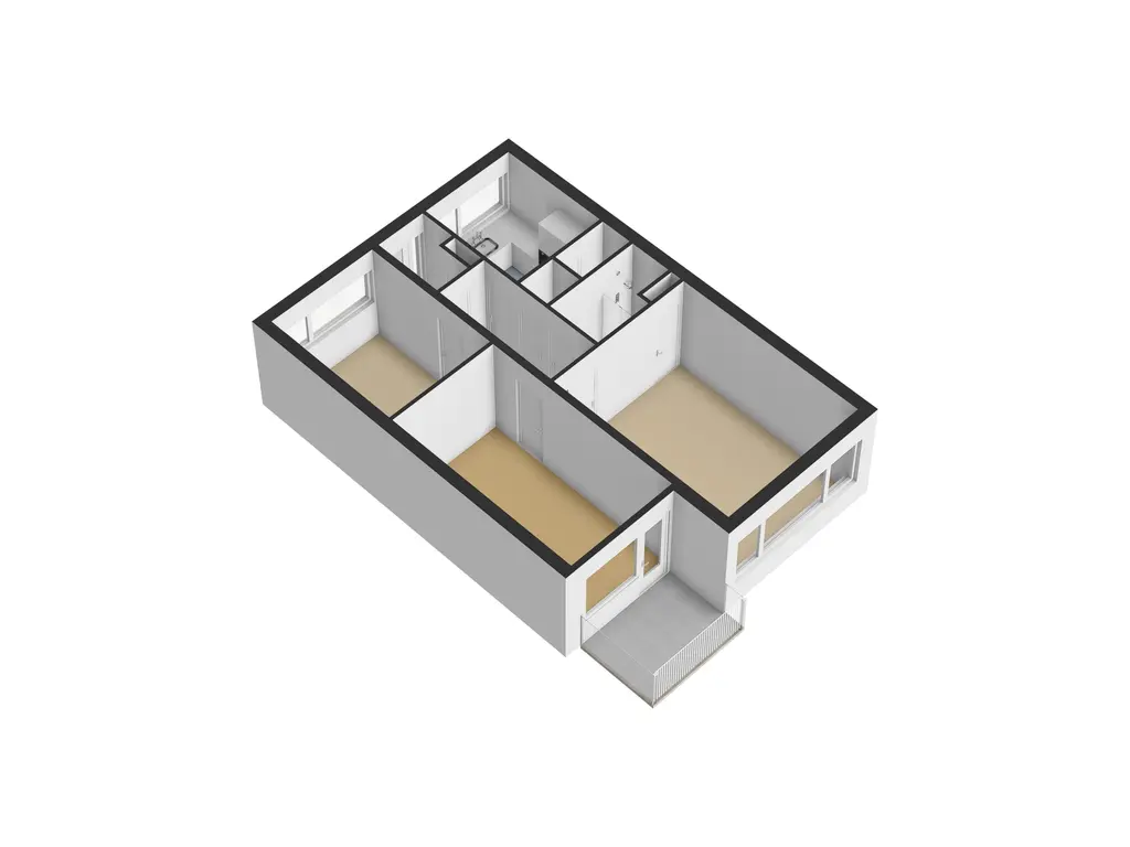 Plattegrond begane grond 3d