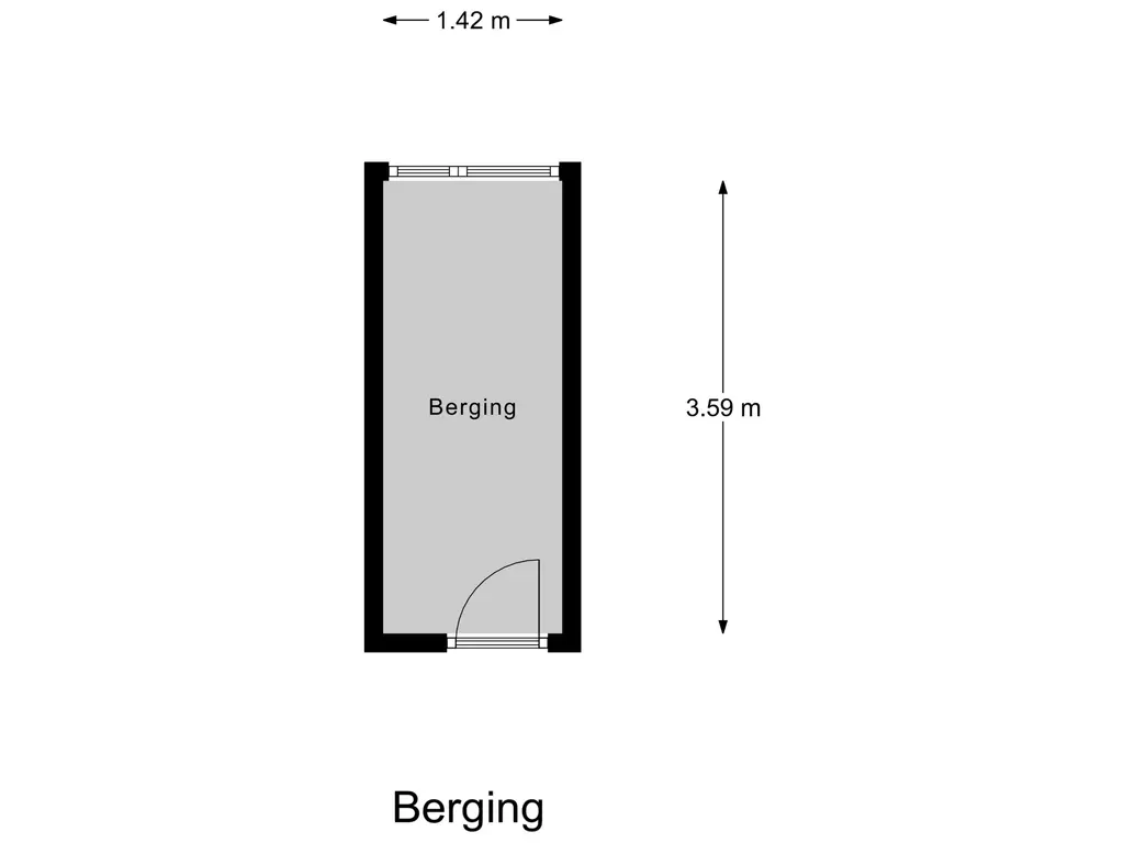 Plattegrond berging