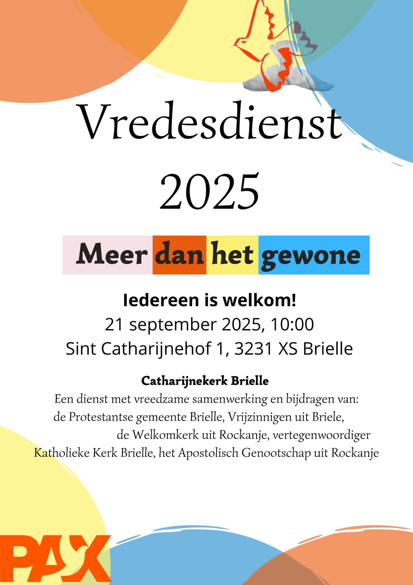 Samen voor Vrede: Oecumenische Vredesdienst op 21 september