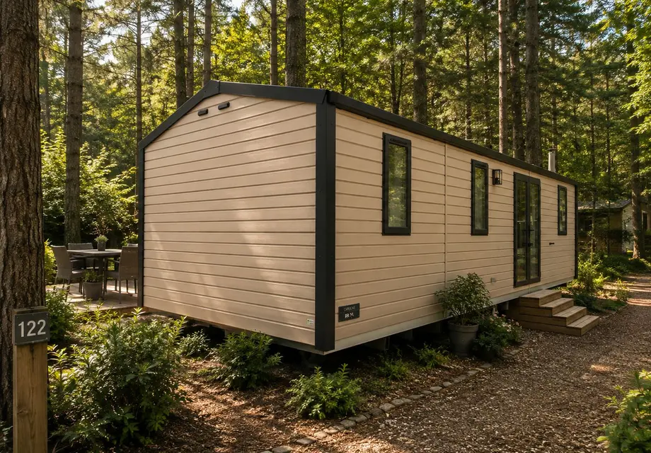 Kavel 122 op camping de Reeënwissel in Hoogersmilde Drenthe