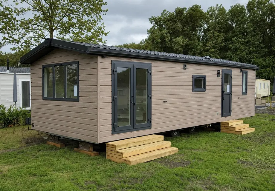 Kavel 59 Nieuw Chalet op camping de Reeënwissel in Hoogersmilde Drenthe