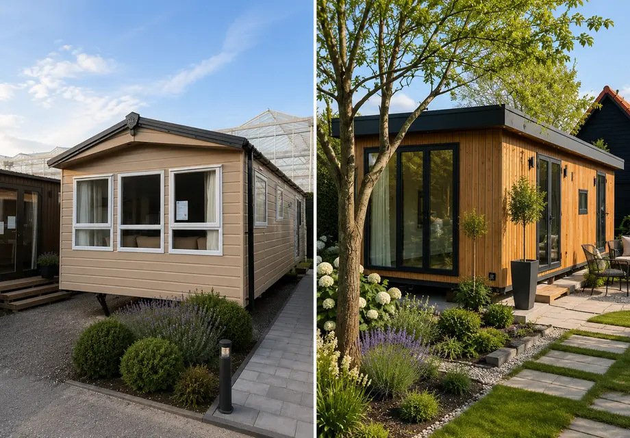Wat is het verschil tussen een chalet en een stacaravan?