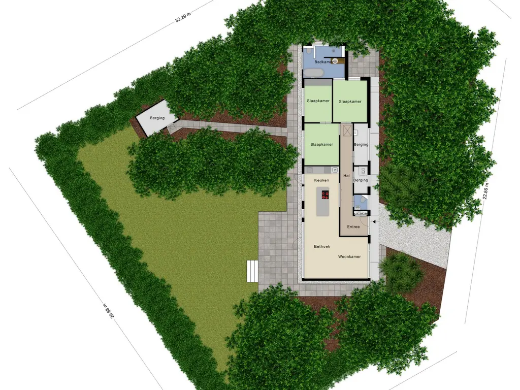 De Stille Wille 116, OOST WEST EN MIDDELBEERS